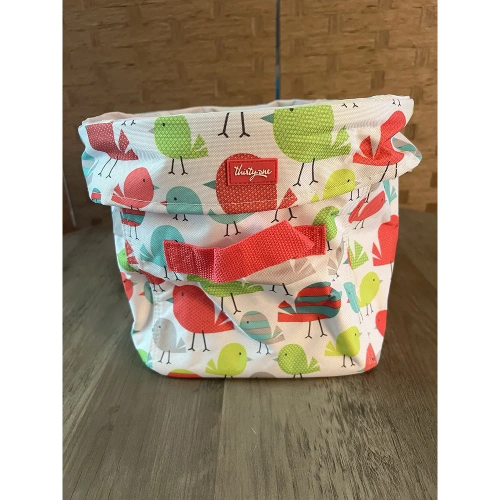 Thirty One Chicken Egg Basket Tote Colorful Chick Design 